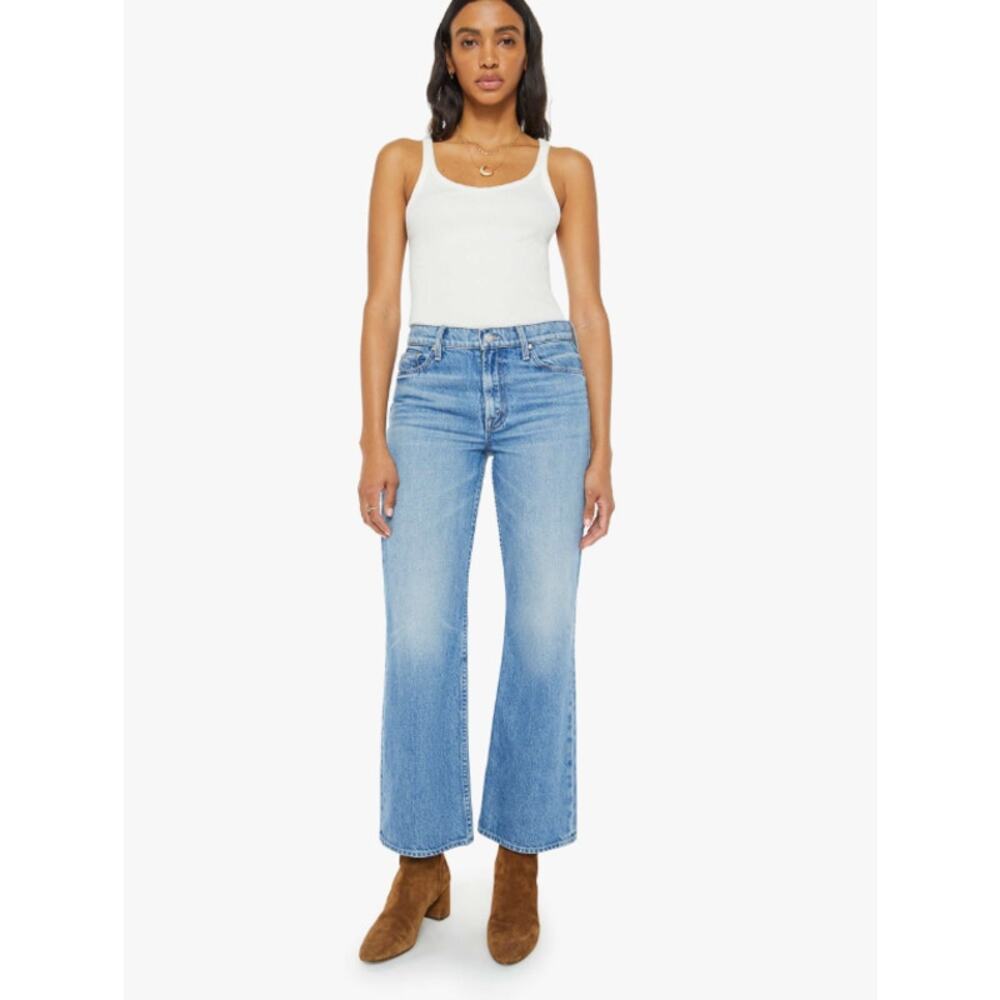 MOTHER SUPERIOR The Bookie Flood Bootcut Jean in Deans List Medium Wash 26 NEW